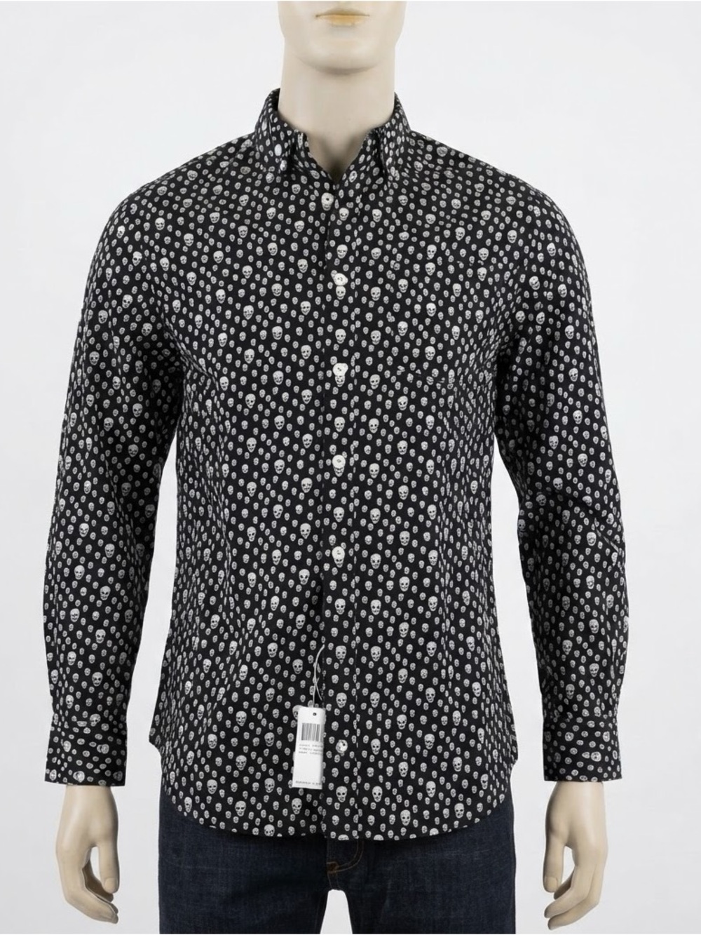 Nick Graham Everywhere Men’s Skull Print Button-Up Shirt, Size S, New with Tags